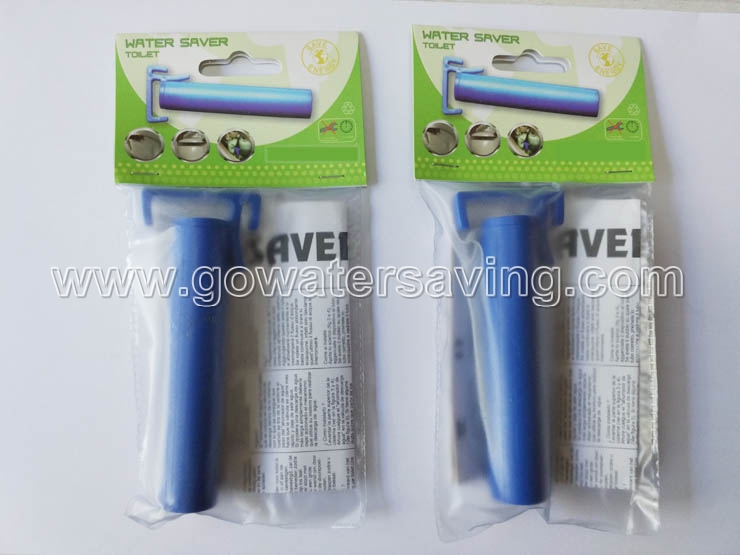 Toilet water saver device packing